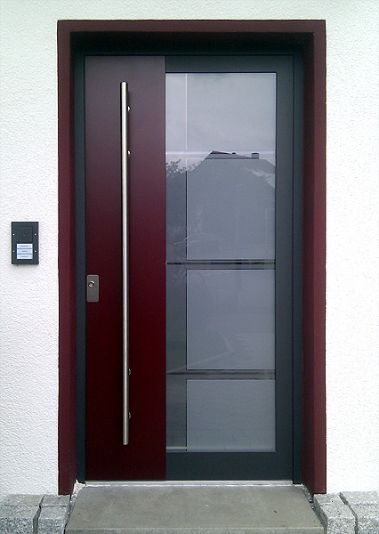 Haustür Eingang im Neubau, im Kreis Lippe, Stadt Bad Salzuflen